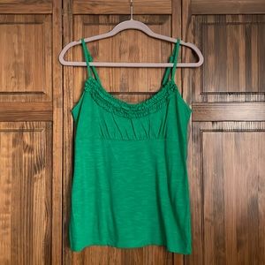INC International Concepts Spaghetti Strap Tank Top in Green